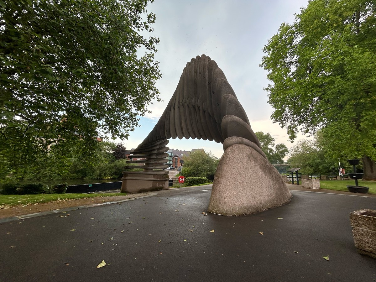 The Quantum Leap sculpture, Shrewsbury